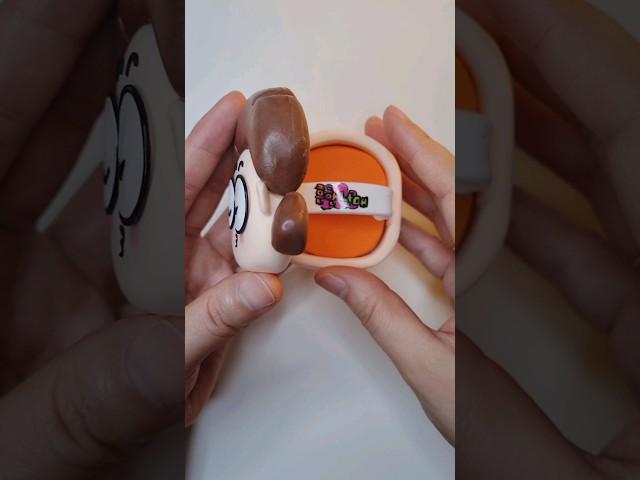 클레이로 흔한남매 파우더 팩트만들기 #claycrafts #diyshorts #에이미