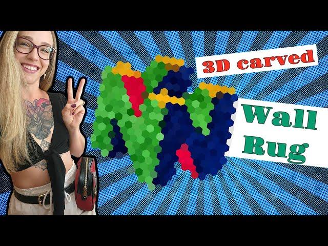 Tufting an INSANE 3D Nintendo 64 RUG (start to finish)