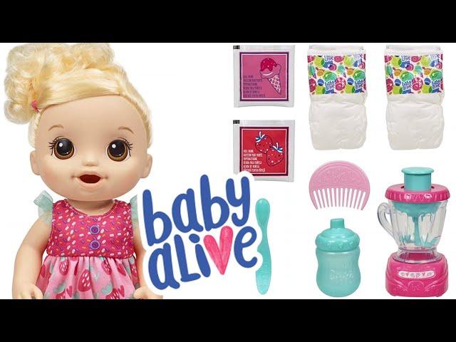 Making Baby Food in a Blender for Baby Alive Doll - Magical Mixer Baby