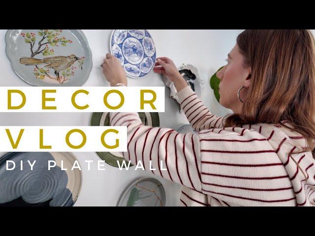 January Decor Vlog - DIY Plate Wall