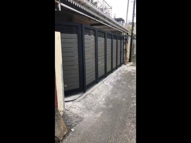 Amazing motorized folding sliding gate by Neetoo Industries - Mauritius