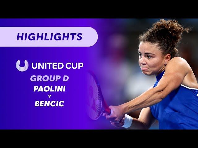 Jasmine Paolini (ITA) v Belinda Bencic (SUI) - United Cup Highlights | Wide World of Sports