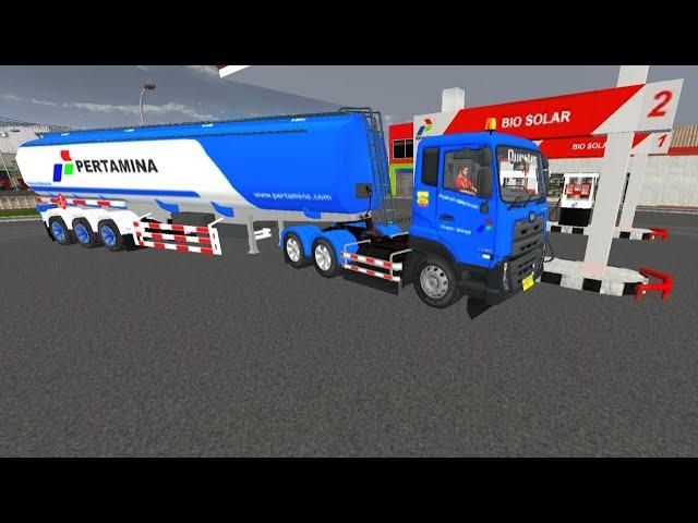 Mobil Truk Tangki Pertamina Panjang,Mobil UD Quester Mobil Simulator.