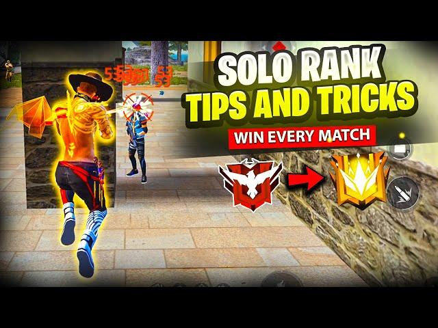 Solo Rank Push Tips and Tricks in Free Fire  How To Push Rank In Free Fire | Solo Grandmaster Push