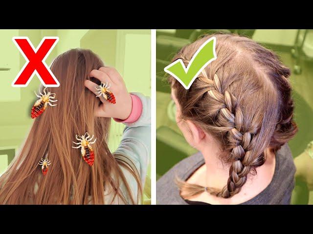 Hairstyles that PREVENT Head Lice!! Best Head Lice Removal