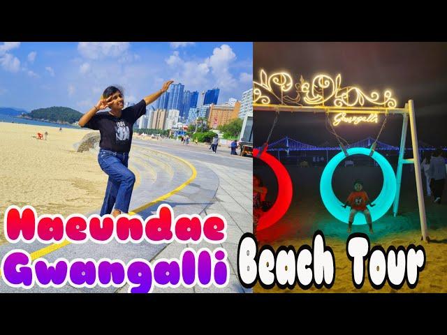 Haeundae beach Gwangalli beach | Gwangan Beach| Day and night view