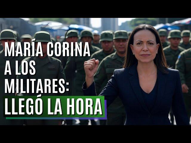 María Corina ya se dirige a los militares