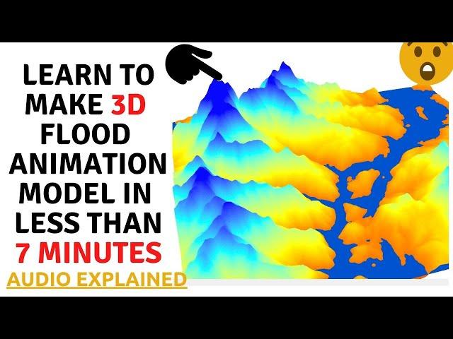 3D Flood Animation Layer in 7 minutes | Arc GIS | Arc Scene | Arc map