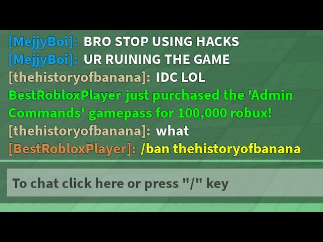 Roblox Hacker vs Pay to Win Be Like 