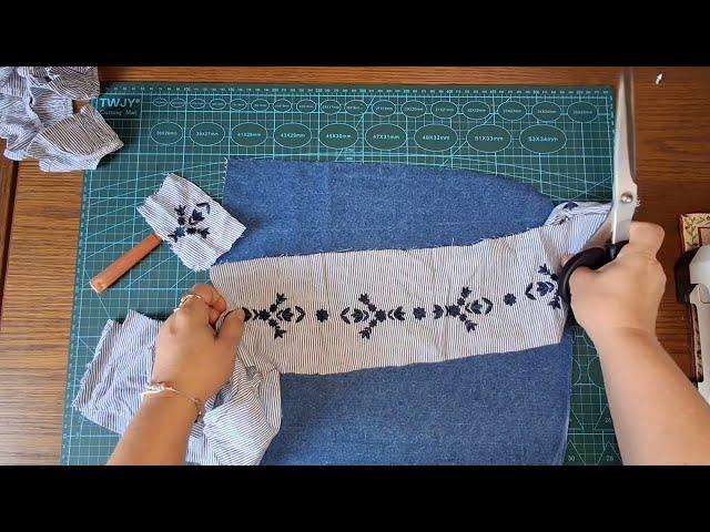 DIY  Я В ВОСТОРГЕ ОТ НЕЁ ️ ВСЁ  ПРИДУМАЛА НА ХОДУ  КУДА ДЕВАТЬ ДЕТСКУЮ  ОДЕЖДУ #sewing #upcycling