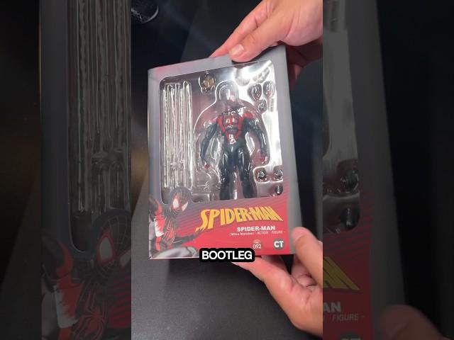 My collection is just bootlegs now #spidermanactionfigures #mafex #bootleg #milesmorales #aliexpress