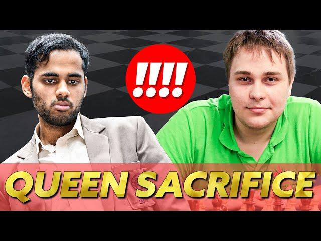 QUEEN SACRIFICE | Erigiaisi vs Prohaszka | Chess Olympiad Budapest 2024