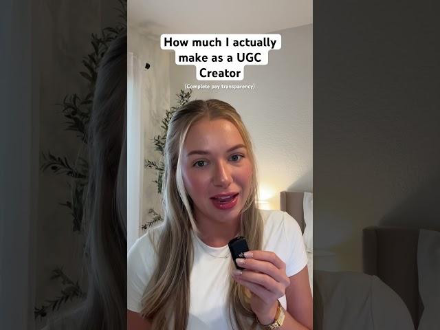 How much I make as a UGC Creator  #ugc #usergeneratedcontent #contentcreator #paytransparency