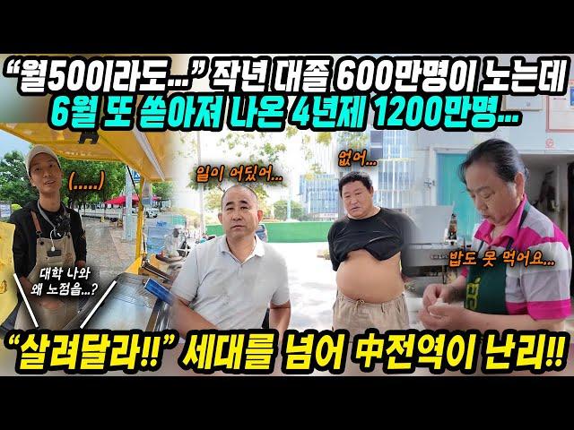 중국반응│월급 50만원만 줘도.. 시진핑 중국 펼쳐진 지옥│작년 대졸자 600만명 실업자인데 올해 1200만명 또 졸업│살려달라! 중국 전역에 퍼지는 청년들의 아우성│중국어로[路]
