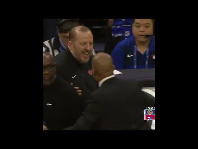 Thibs Smiling and Hugging World Wide Wes! (MSG Version) (Knicks vs. Sixers 2024 NBA Playoffs Gm 6)