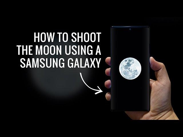 How to take photos of the Moon using a Galaxy phone // #shorts