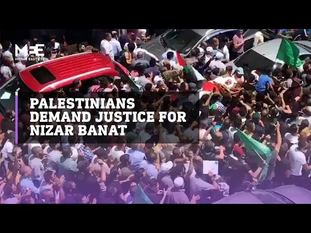 Outrage in Palestine demand justice for Nazir Banat