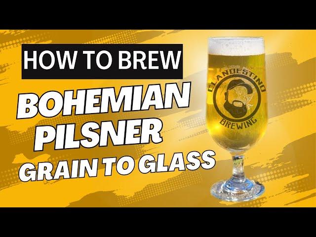 How To Brew A Bohemian Pilsner Grain to Glass #howto #diy #craftbeer #homebrewing  #craftbeerlover