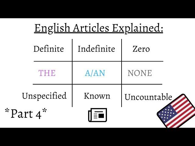 English - Articles Explained