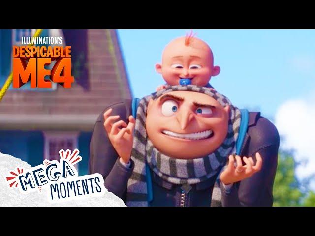 Despicable Me 4 | Gru's Uncomfortable Team Up! | Movie Moments | Extended Preview | Mega Moments