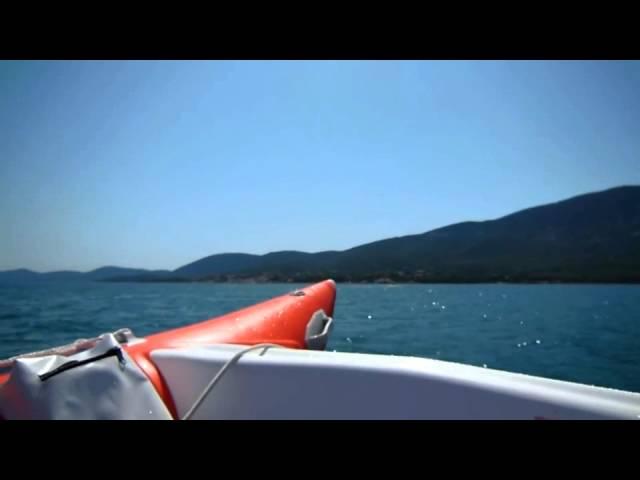 Mit Zapcat und Evinrude 25PS in Kroatien