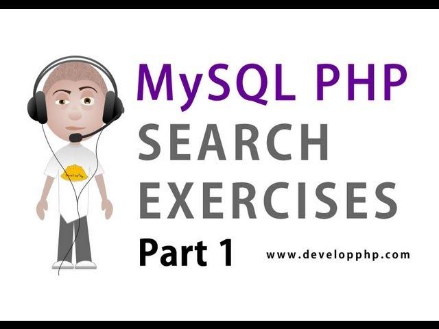 1. MySQL PHP Search Programming : Create and Populate Example Tables Script