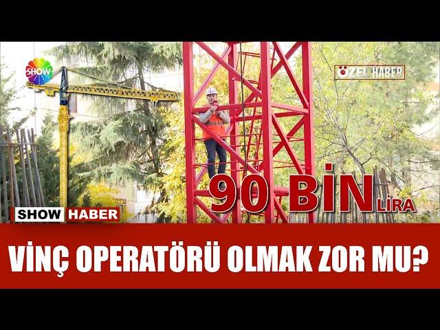 Kule vinç operatörü bulunamıyor!