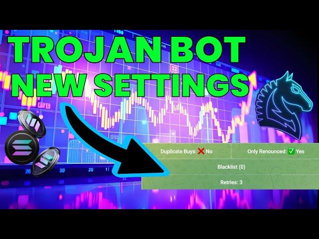 Trojan Trading Bot New Copy Trade Settings Full Tutorial | Solana Meme Coin Trading SOL