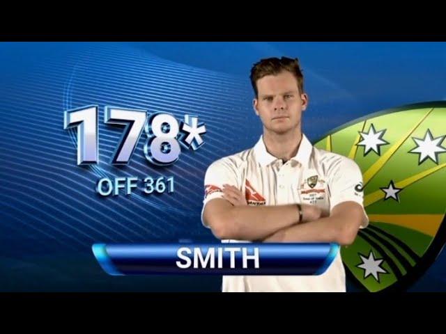 Steve Smith 178* (361) vs India Ranchi (Extended Highlights) 3rd Test 2017/Stevw Smith 100 VS India