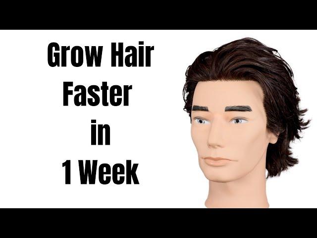 How to Grow Hair Faster in ONE Week Tutorial - TheSalonGuy