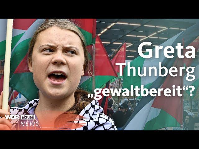 Dortmund: Polizei verbietet Greta Thunberg Teilnahme an Pro-Palästina-Demo | WDR Aktuelle Stunde