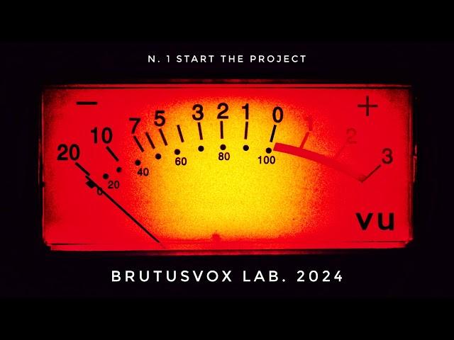 BrutusVox lab. N.1 Start the Project - #hifi for #audiophiles  (48000hz  #Analog)