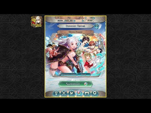 Fire Emblem Heroes - 150 Orb Summoning [Ylissean Summer] (iOS)