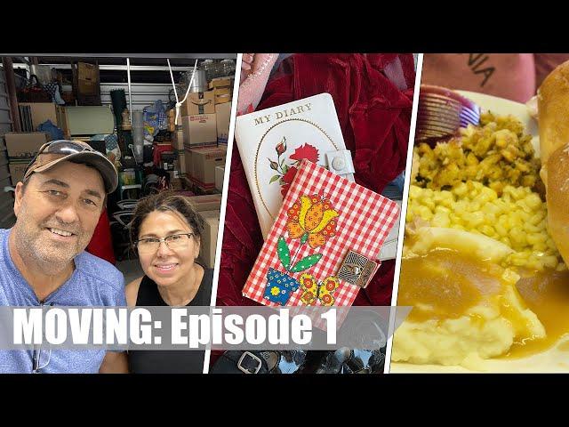 MOVING EPISODE 1: Realizing We're Hoarders, Sentimental Childhood Diaries & What's for Dinner