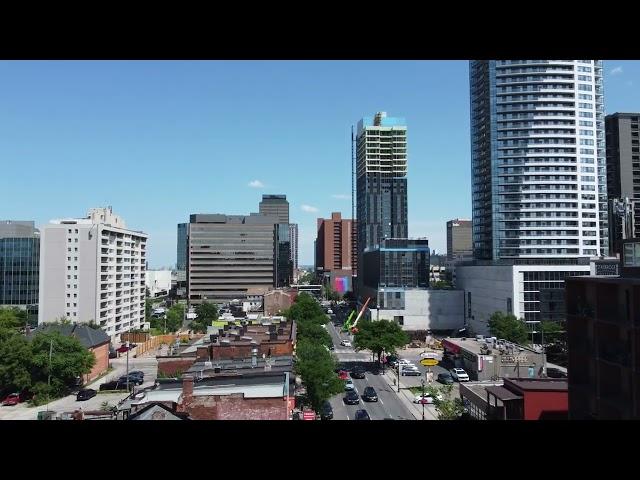 Downtown Hamilton Drone Fun.