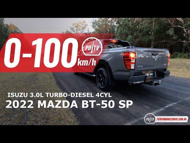 2022 Mazda BT-50 SP 0-100km/h & engine sound