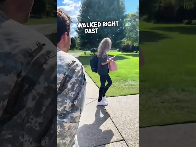 Military Dad Surprises His Daughter ️