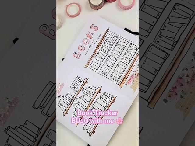 Book tracker BUJO  #bujoinspiration #bujo #smallbusinessowner