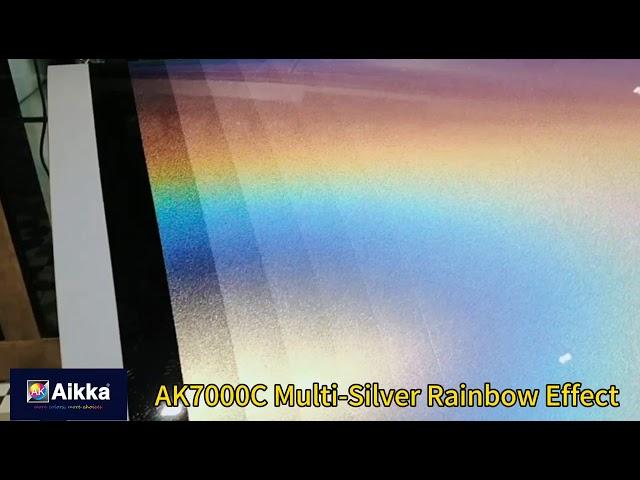 How many layer to spray Aikka Rainbow 3D Colour Effect?