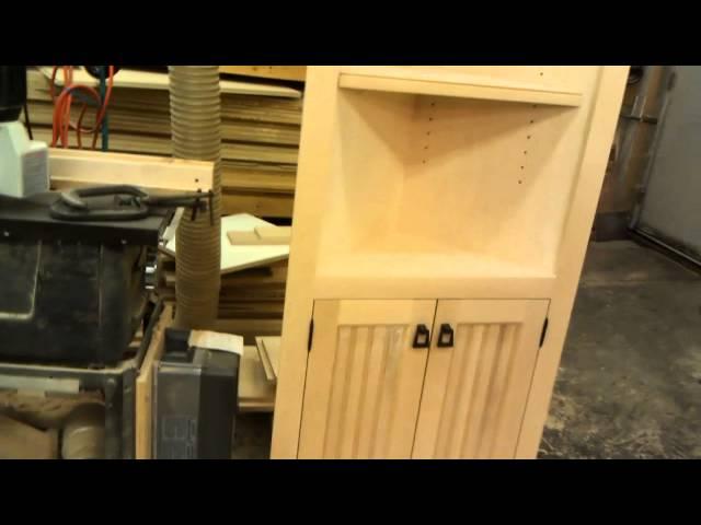 Custom Birch Corner Cabinet # 64