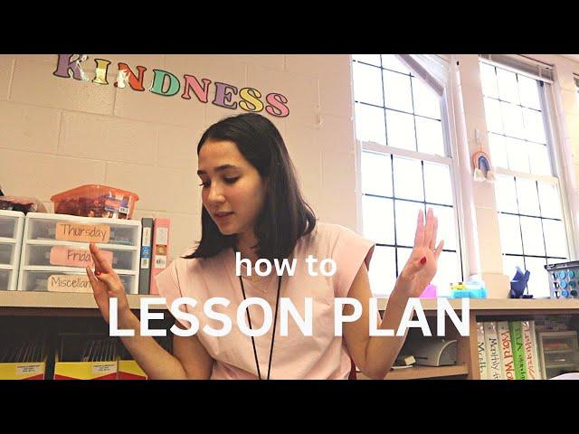 how to lesson plan | first year kindergarten teacher