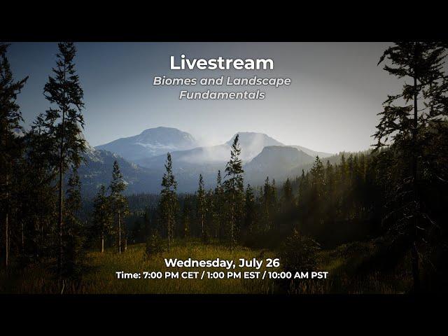 Livestream 1 - Landscape and Biomes Fundamentals