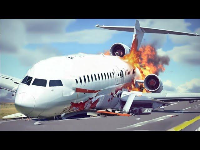 Emergency Landing On The Road   Survival Scenarios Chances  Airplane Crash  Besiege