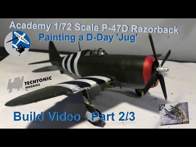 Academy 1/72 Scale D-Day P-47D Razorback Thunderbolt (Part 2/3) - Painting