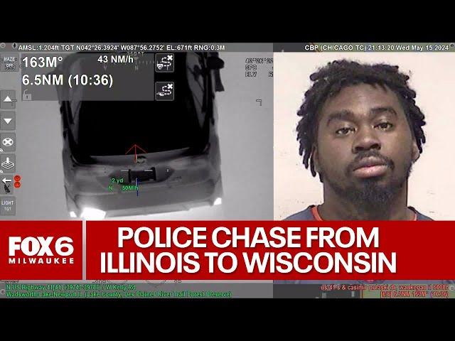 New video: Illinois police chase into Kenosha County, driver arrested | FOX6 News Milwaukee