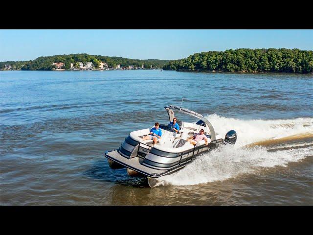Bennington 27Q Fastback Arch - Dual Mercury 300's - The Sportiest Tritoon in the World!
