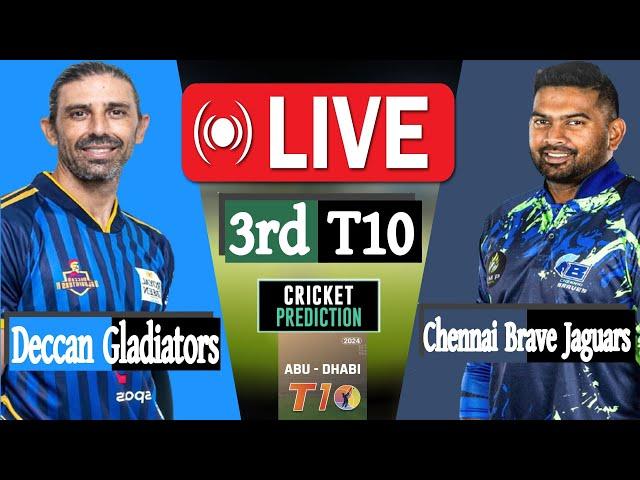 Abu Dhabi T10 2024 | Deccan Gladiators vs Chennai Brave Jaguars Live Scores | টি টেন লিগ ২০২৪