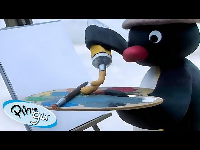 Painting Pingu!  | Pingu - Official Channel | Cartoons For Kids