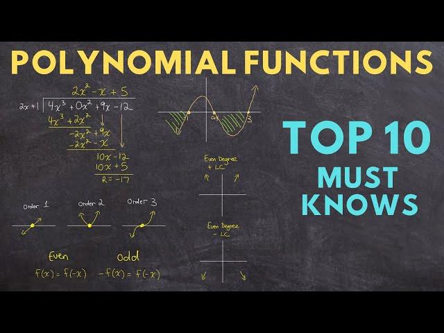 Polynomial Functions Top 10 Must Knows (ultimate study guide)