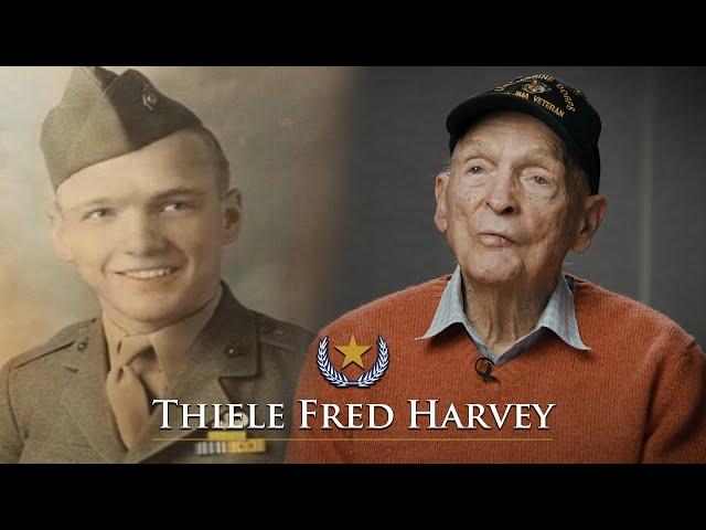 IWO JIMA Marine on SILVER STAR Combat ACTION | Thiele Fred Harvey